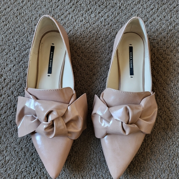 Zara Shoes - Zara Basic Flats with Oversized Bow